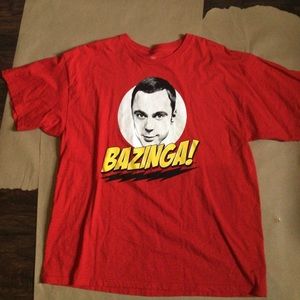 Bang Theory size 2X Red t-Shirt